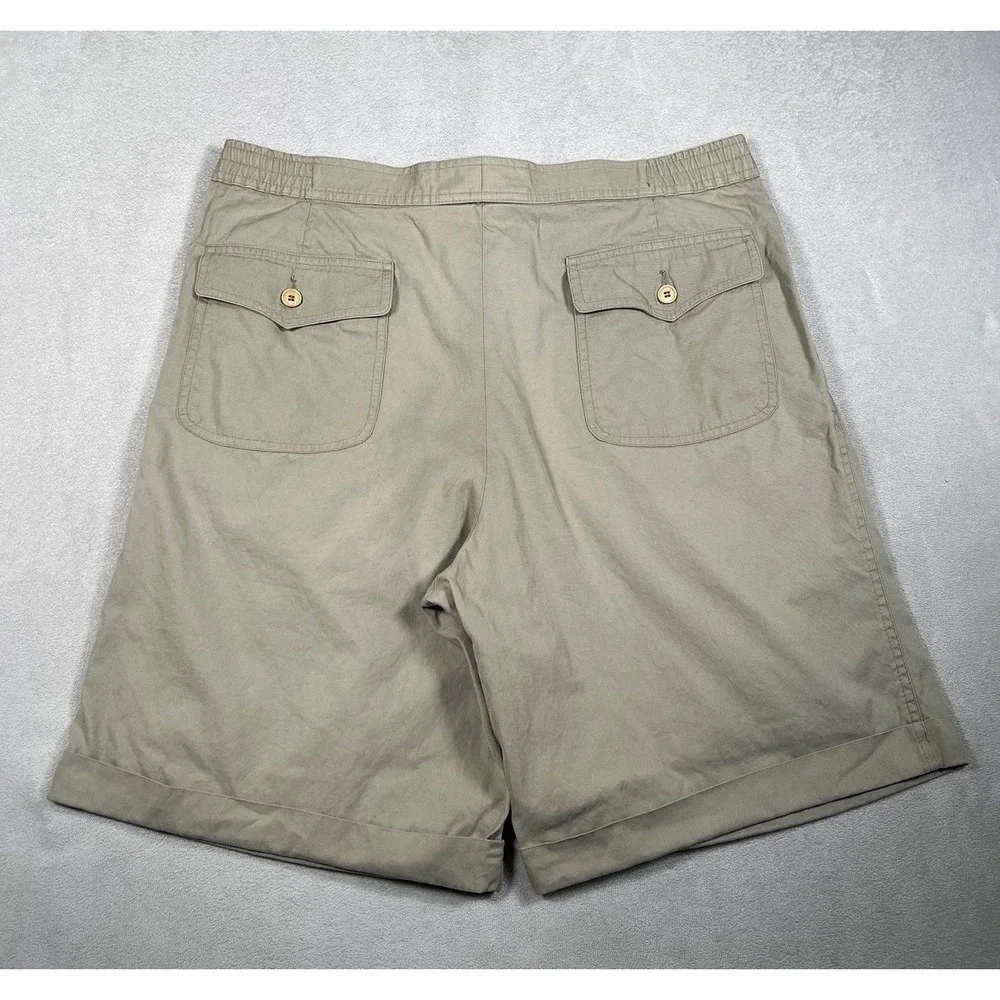 Rare Vintage 90's Gucci Pleated Shorts Men 50 Built-In Suede Belt 100% Cotton